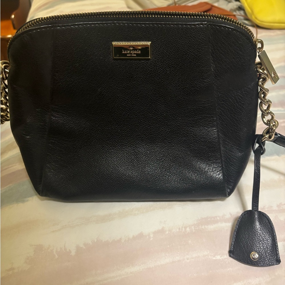 Kate Spade Black Crossbody Bag with Chain Strap